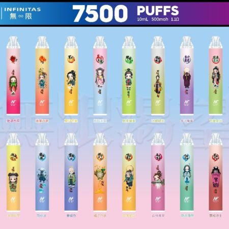 INF 無限 7500口拋棄式電子煙|鬼滅之刃聯名設計 大容量續航